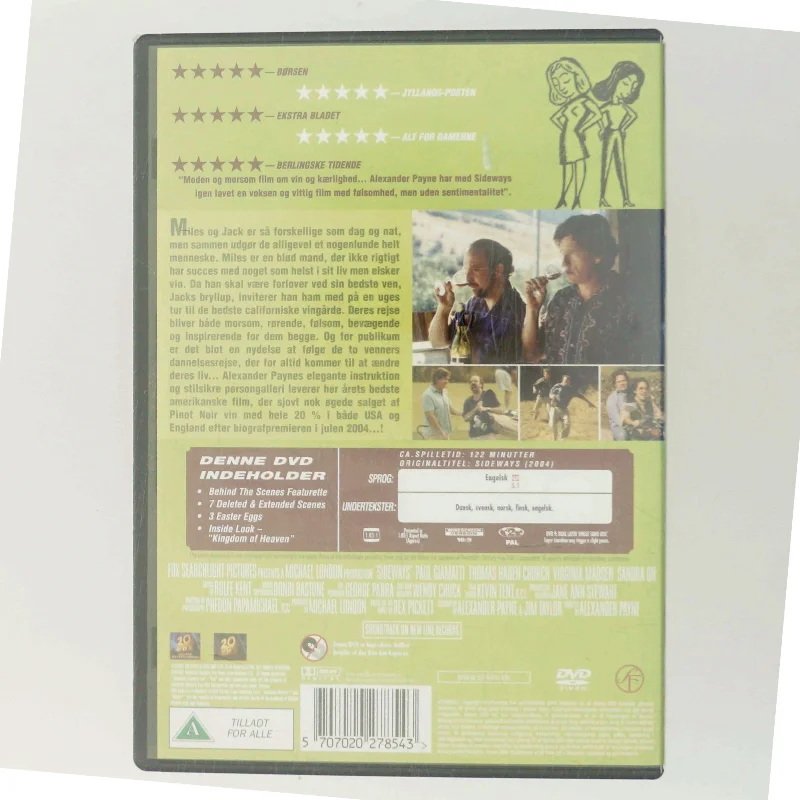 Sideways med Paul Giamatti (DVD)