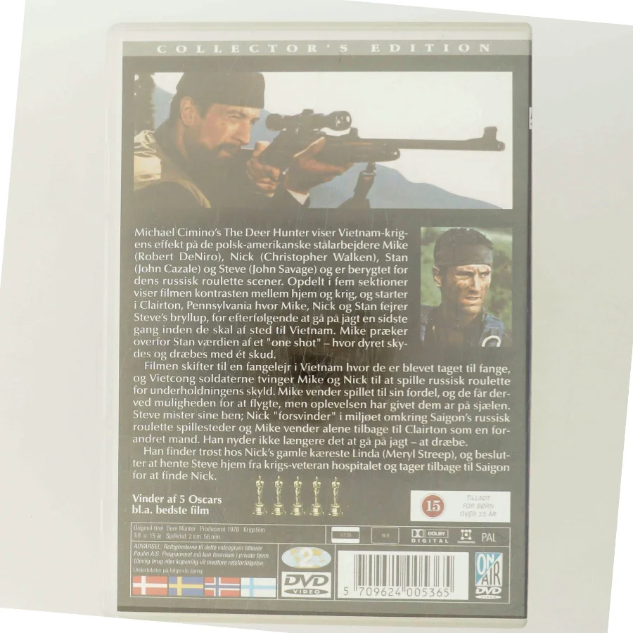 Deer Hunter af Michael Cimino med Robert DeNiro (DVD)