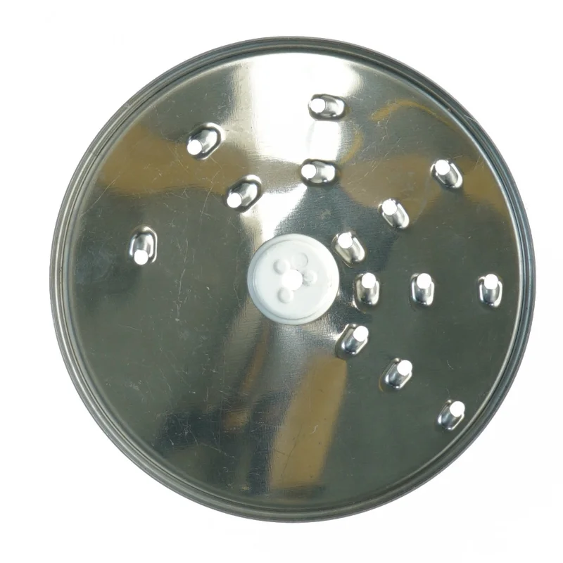 Rundt rivejern til køkkenmaskine (str. Diameter 15 cm)