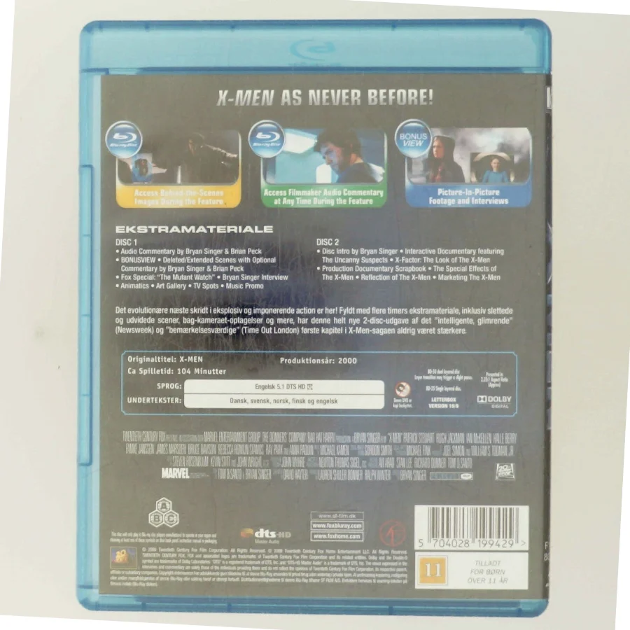 X-Men med Hugh Jackman (DVD)
