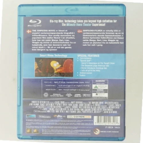 The Simpsons Movie med Stemme-cast fra The Simpsons (bl.a. de faste stemmeskuespillere fra serien) (DVD)
