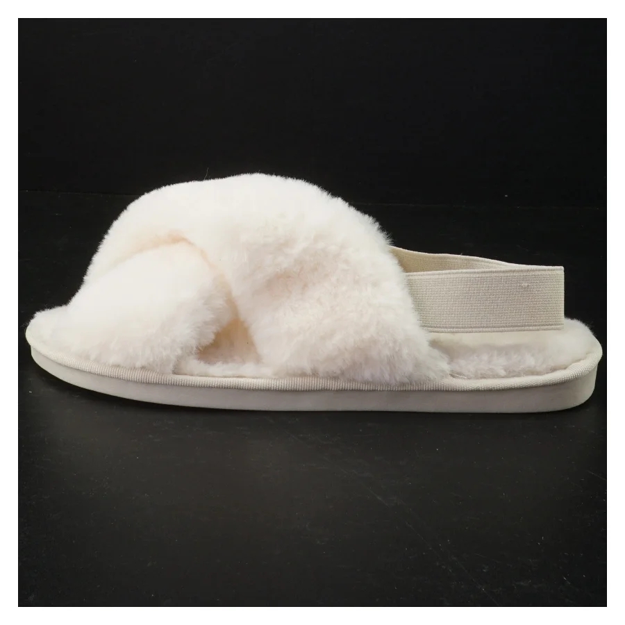 Hvide plyssandaler fra Rosemunde (str. 38 til 39)