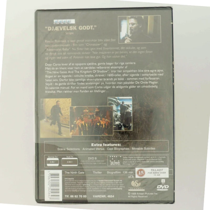 The Ninth Gate med Johnny Depp (DVD)