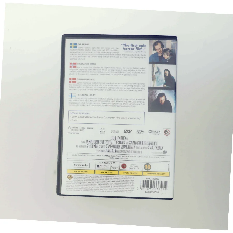 Ondskabens Hotel (The Shining)                            <span class="label label-blank pull-right">Standard edition</span> med Jack Nicholson (DVD)