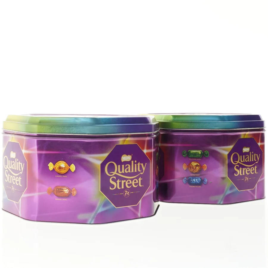 Quality Street tom slikdåse fra Quality Street (str. 23 x 14 cm)