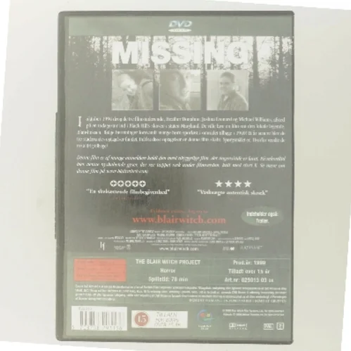 Blair Witch Project, the med Heather Donahue (DVD)