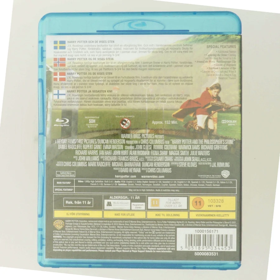 Harry Potter and the Philosopher's Stone med Daniel Radcliffe (DVD)