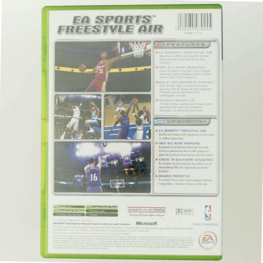 NBA LIVE 2005 fra X box