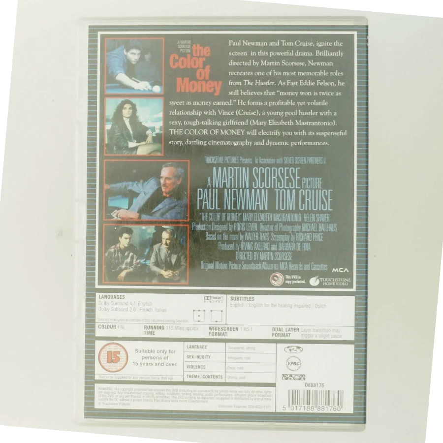 Color Of Money med Paul Newman (DVD)