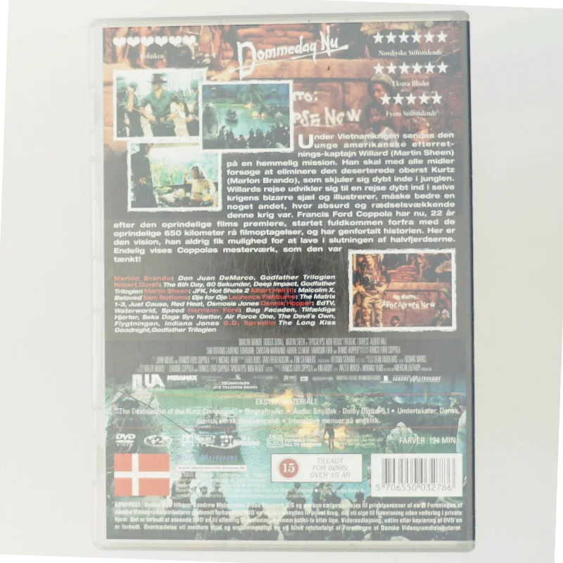 Apocalypse Now med Marlon Brando (DVD)