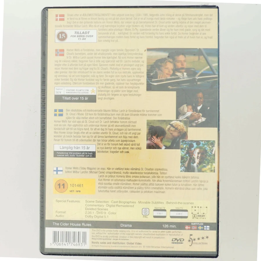 Æblemostreglementet med Tobey Maguire (DVD)