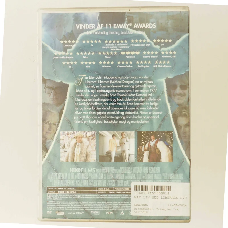 Behind the Candelabra med Michael Douglas (DVD)