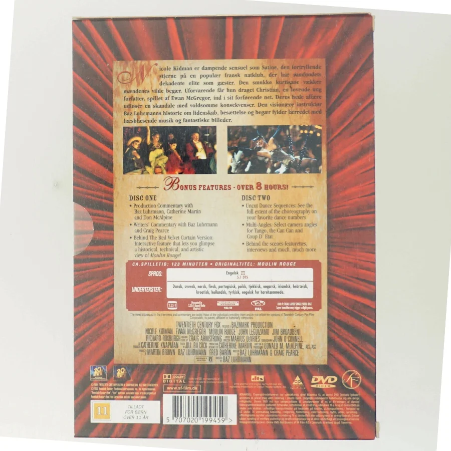 Moulin Rouge med Nicole Kidman (DVD)