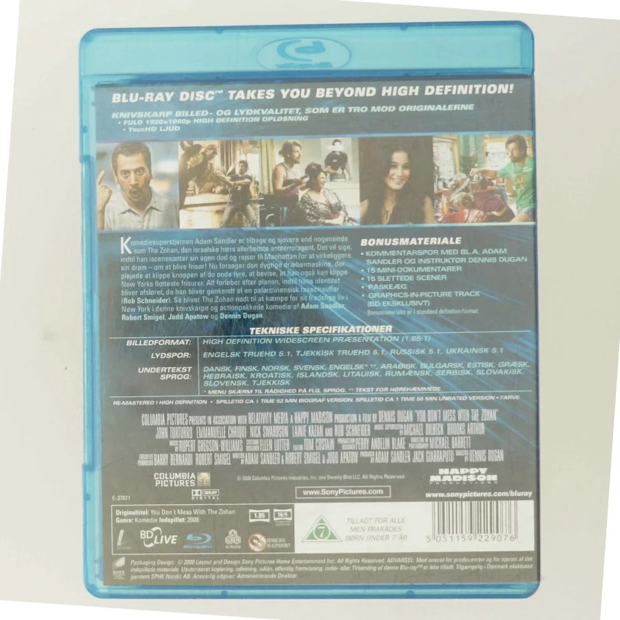 You Don't Mess with the Zohan med Adam Sandler (DVD)