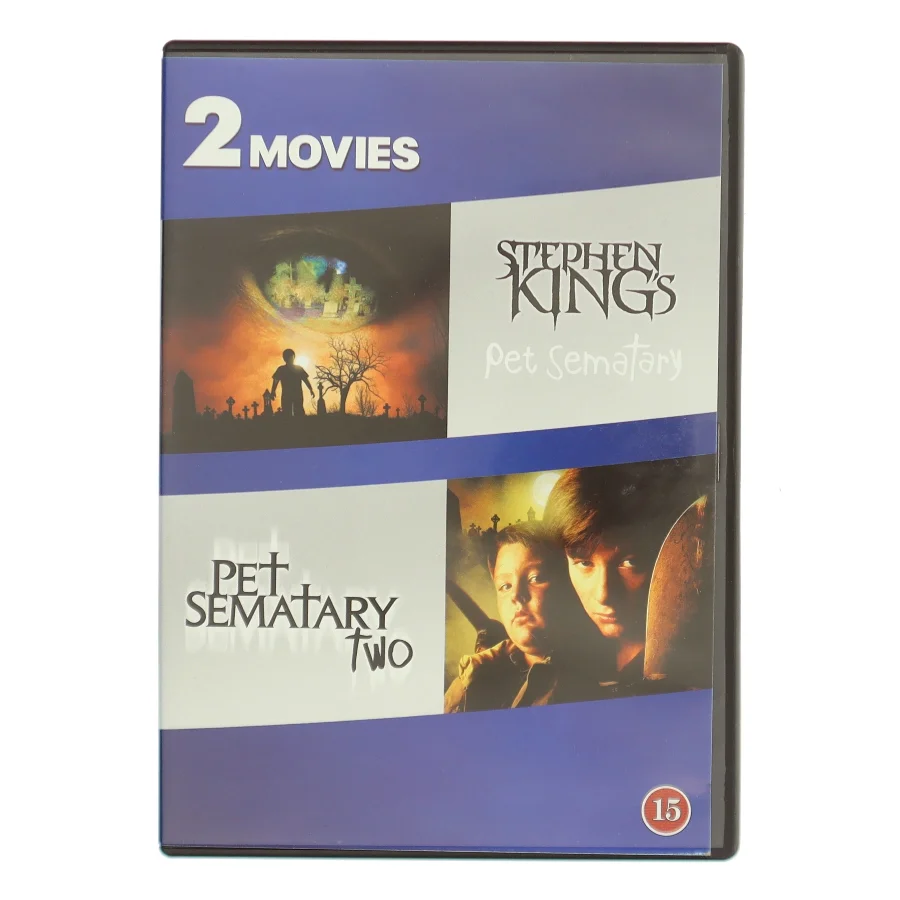 Pet Sematary / Pet Sematary Two (2 Movies) med Edward Furlong (DVD)