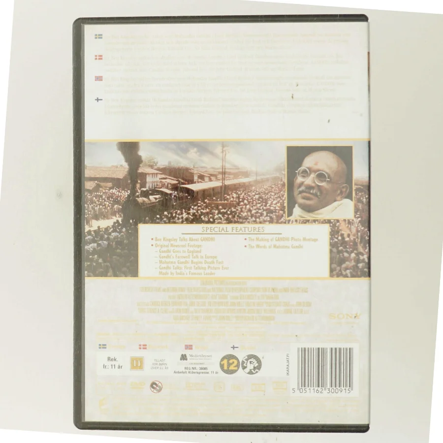 Gandhi med Ben Kingsley (DVD)
