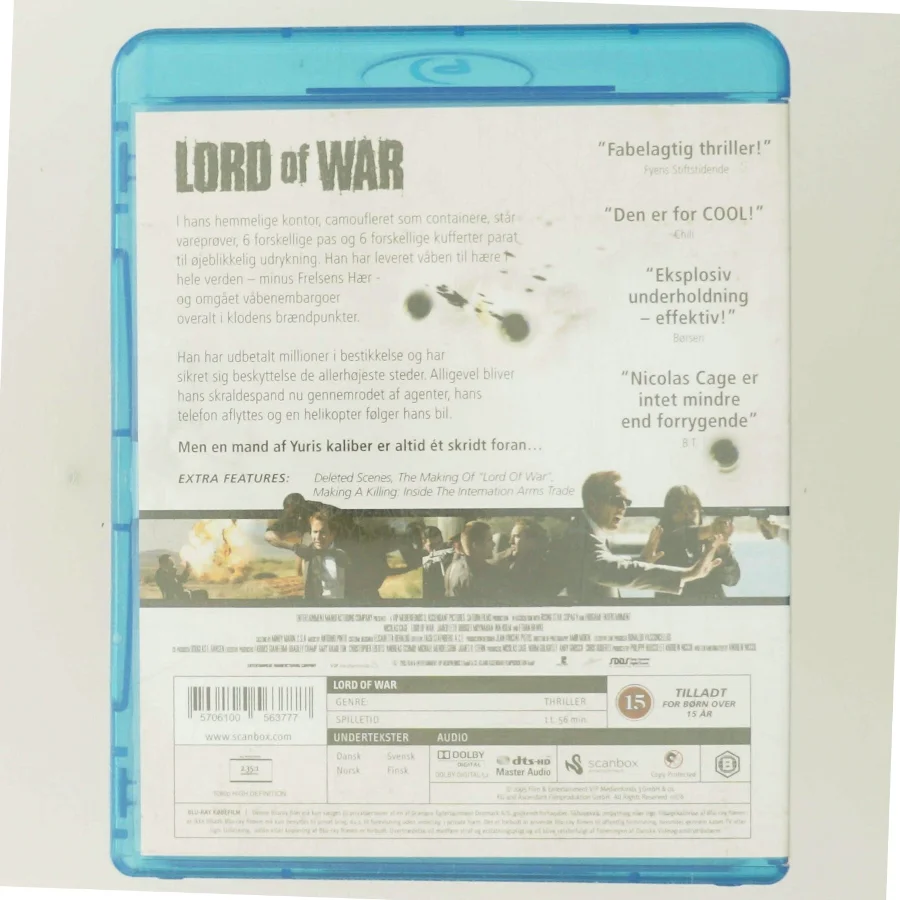 Lord of War med Nicolas Cage (DVD)