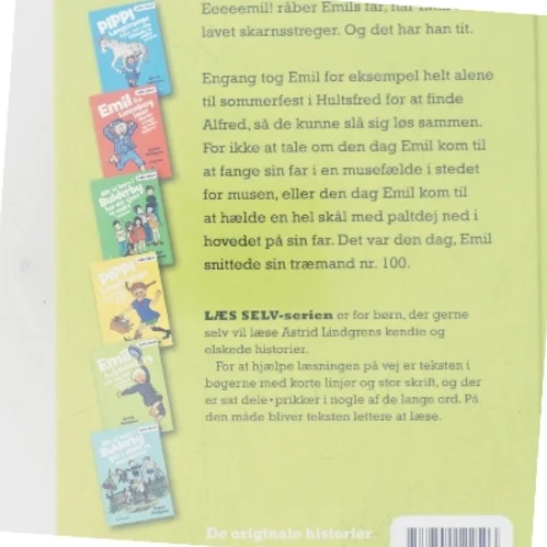 Emil fra Lønneberg slår sig løs og andre historier af Astrid Lindgren (Bog)