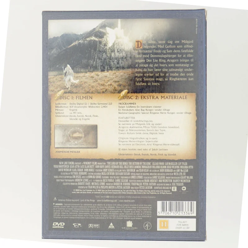 Kongen Vender Tilbage med Elijah Wood (DVD)