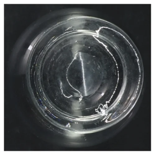 Glas olie lampe (str. H. 17 cm. ø. 10,5 cm)