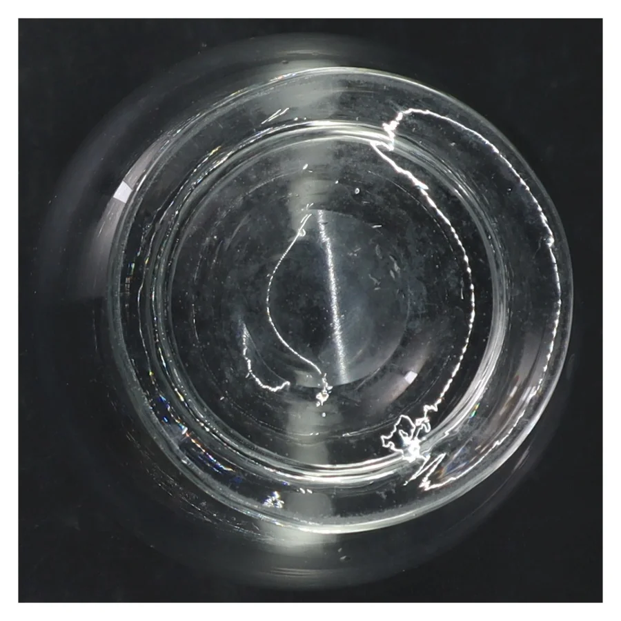 Glas olie lampe (str. H. 17 cm. ø. 10,5 cm)