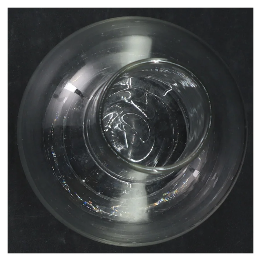 Glas olie lampe (str. H. 17 cm. ø. 10,5 cm)