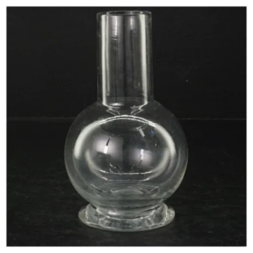 Glas olie lampe (str. H. 17 cm. ø. 10,5 cm)