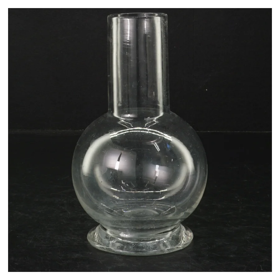 Glas olie lampe (str. H. 17 cm. ø. 10,5 cm)