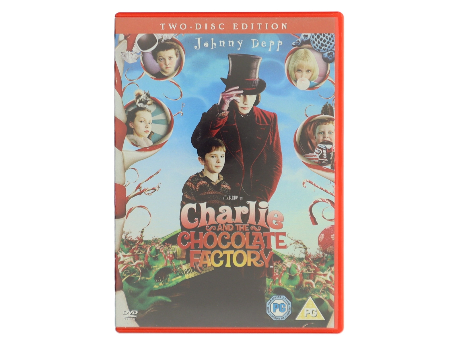 Charlie & The Chocolate Factory med Johnny Depp (DVD)