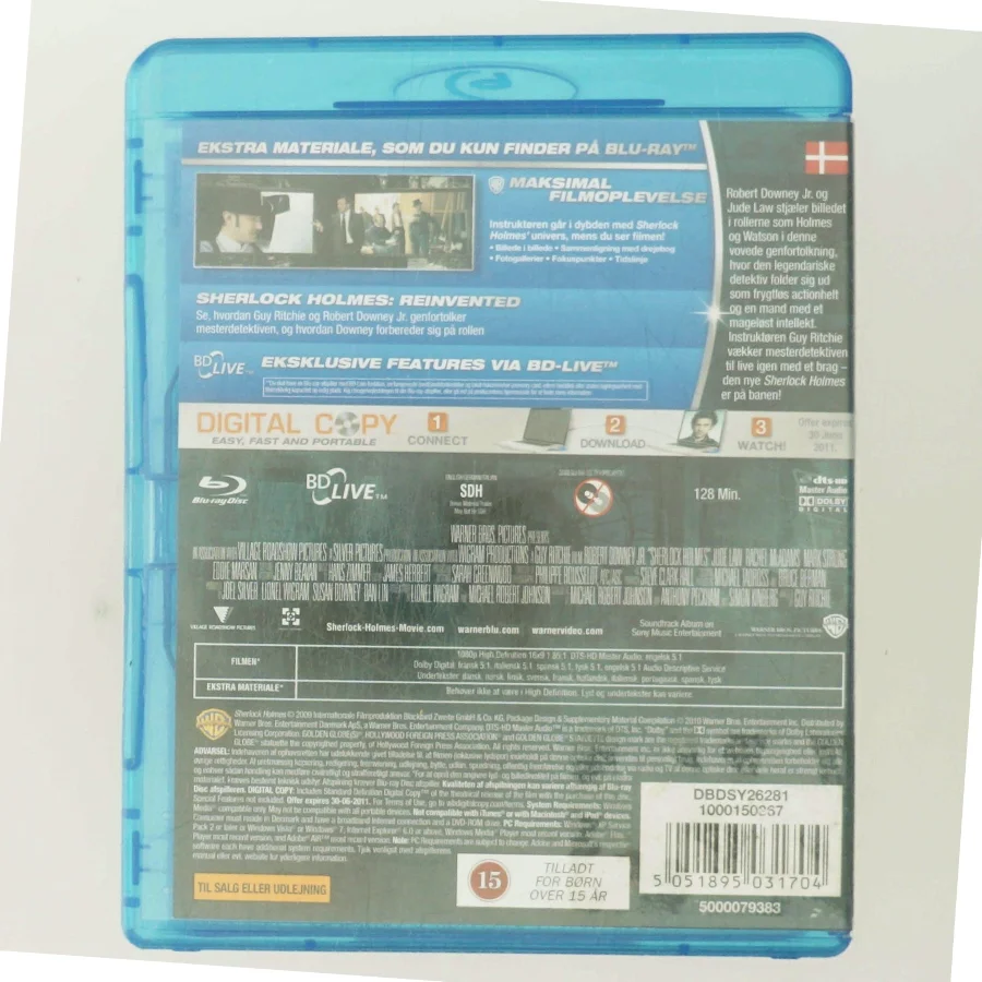 Sherlock Holmes med Robert Downey Jr. (DVD)