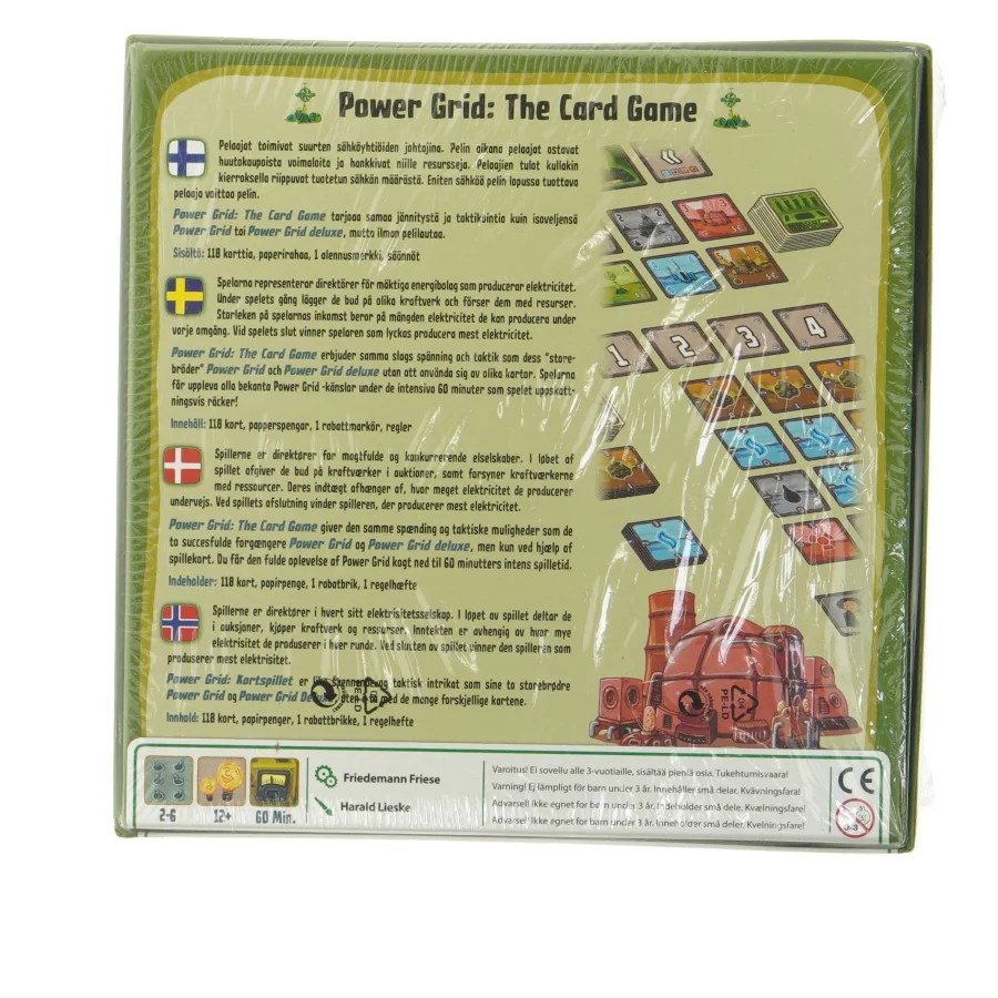 Power Grid: Kortspillet fra Lautapelit (str. 21x21 cm)