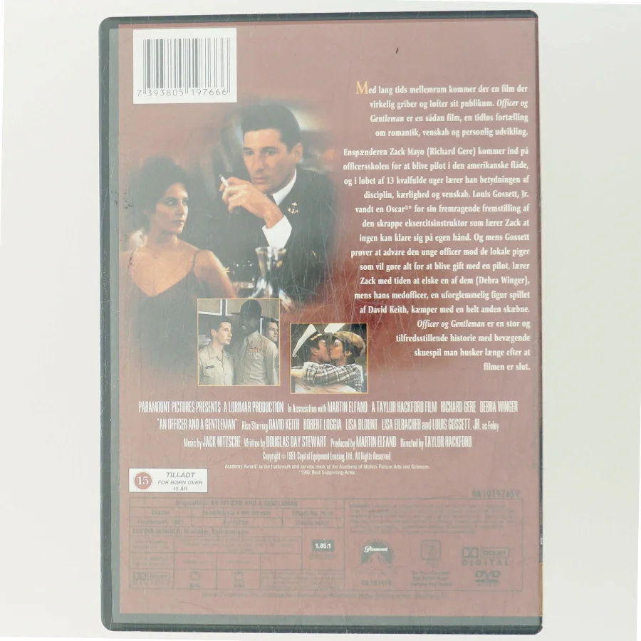 Officer og Gentleman DVD med Richard Gere (DVD)