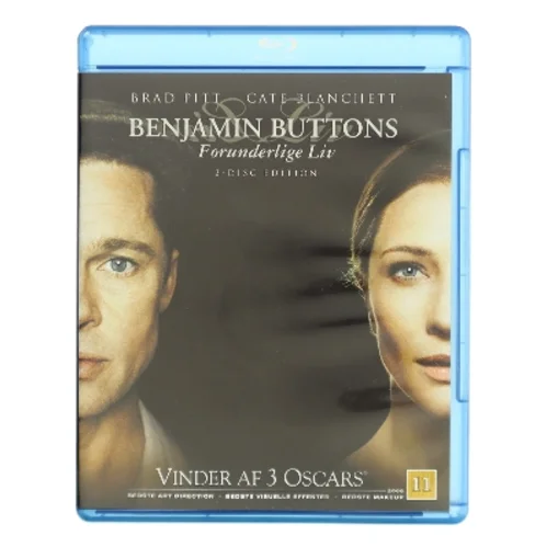 Benjamin Buttons Forunderlige Liv med Brad Pitt (DVD)