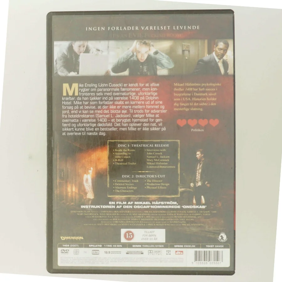 1408 med John Cusack (DVD)