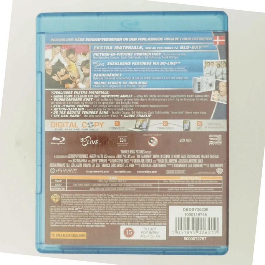 The Hangover Extended Cut Blu-ray fra Warner Bros