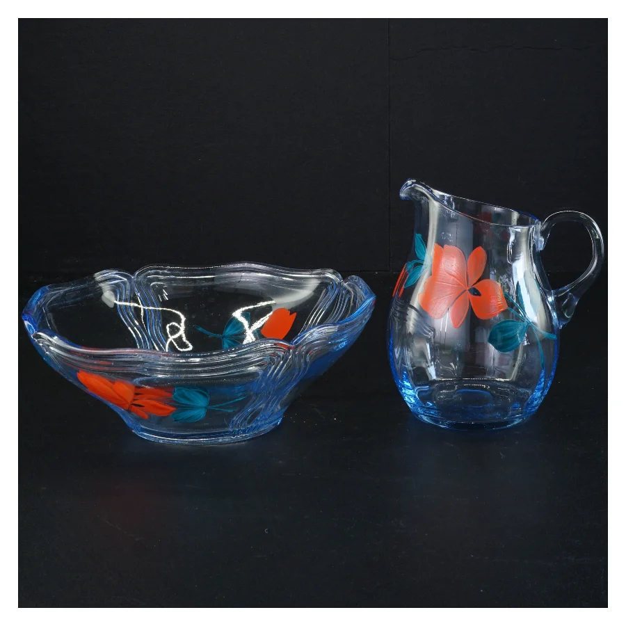 Jordbærsæt Kande og Skål (str. 19 x 7 cm og 12 x 9 cm)