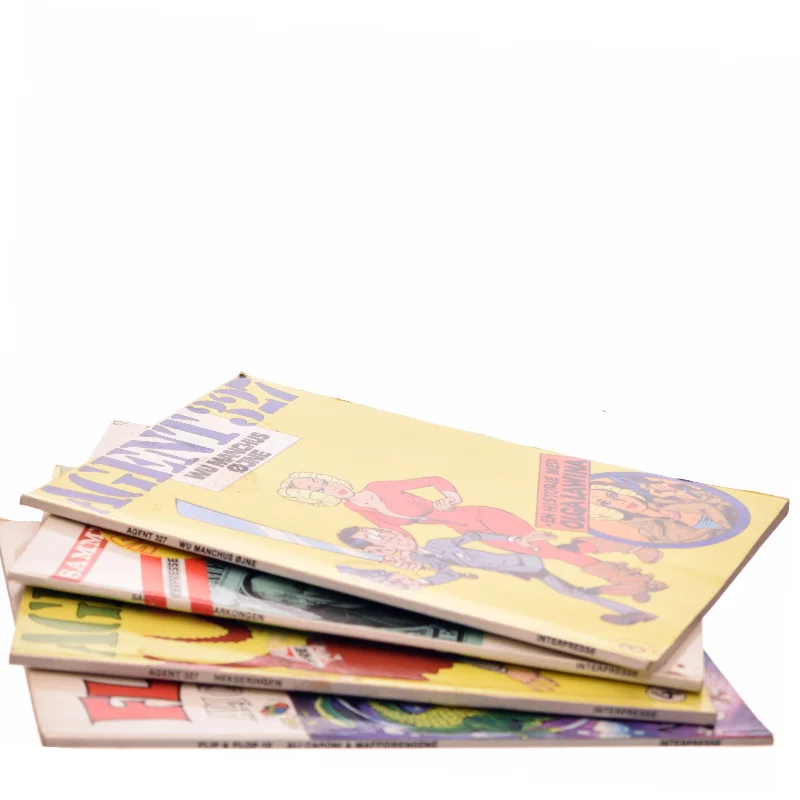 4 tegneserier bl.a. Agent 327: Wu Manchus øjne (Bog)