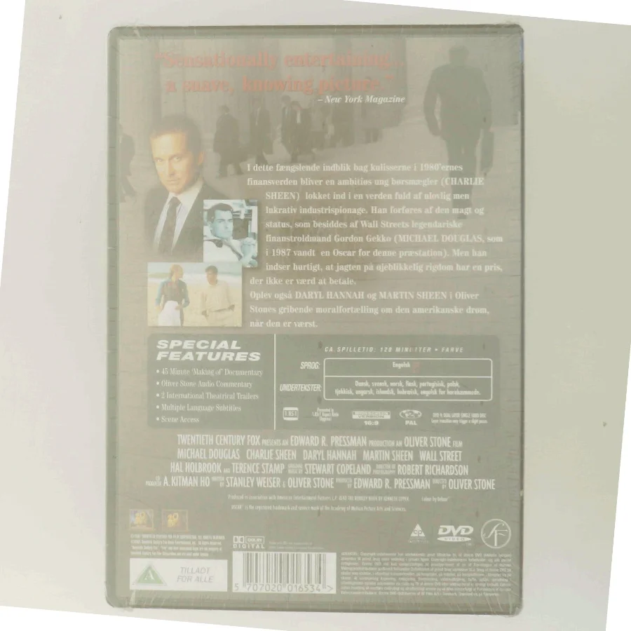 Wall Street (DVD) med Michael Douglas (DVD)