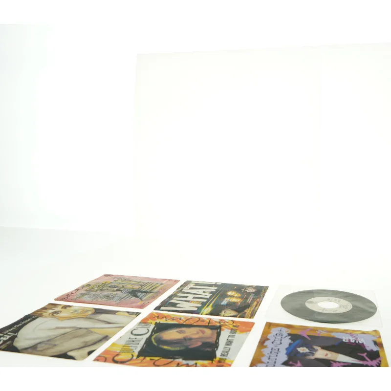 Samling af 7” vinylsingler (str. Ø. 17,5 cm)