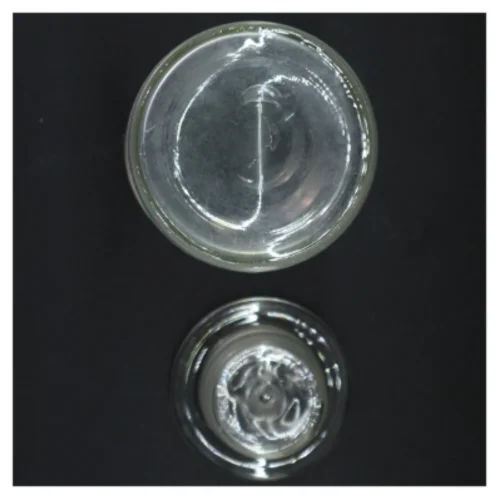 Glasbeholder med låg (str. 24 cm)