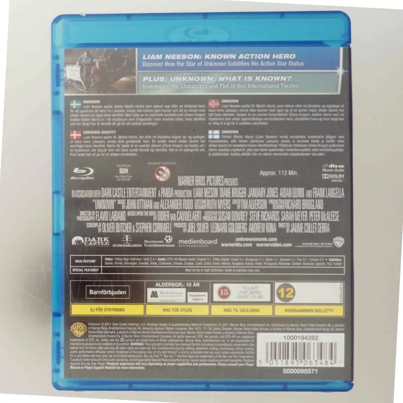Unknown med Liam Neeson (DVD)