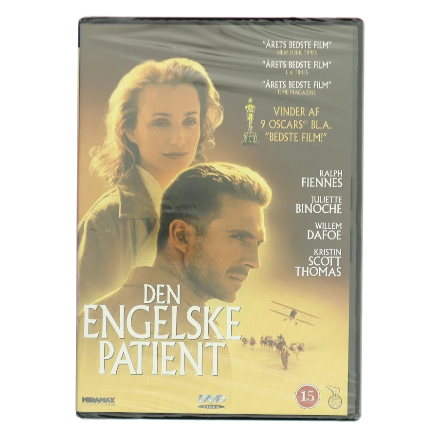 DEN ENGELSKE PATIENT med Ralph Fiennes (DVD)