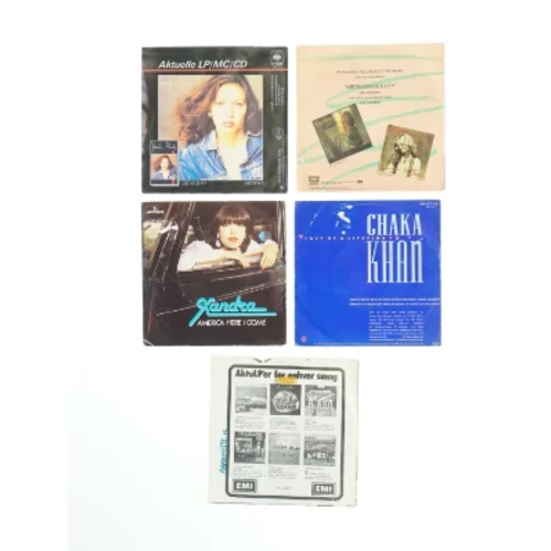 Samling af 7” vinylsingler (str. Ø. 17,5 cm)
