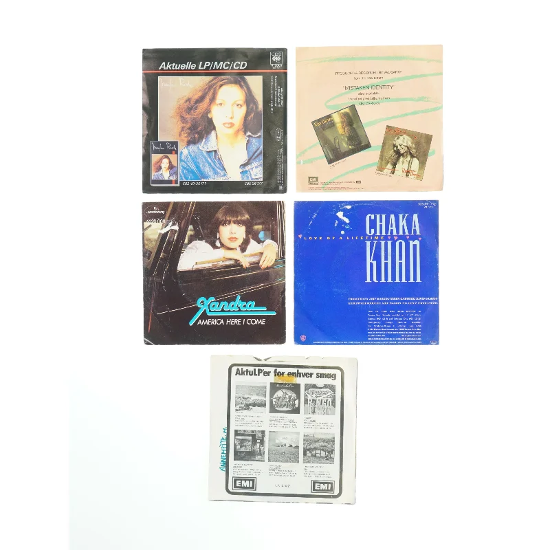 Samling af 7” vinylsingler (str. Ø. 17,5 cm)