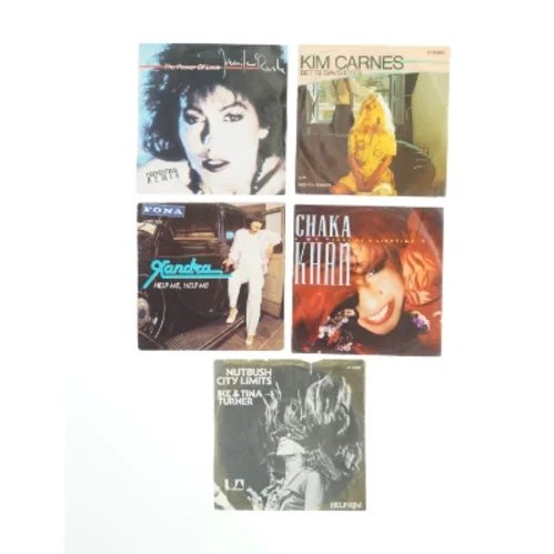 Samling af 7” vinylsingler (str. Ø. 17,5 cm)