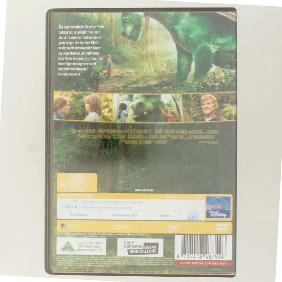 Peter og dragen med Bryce Dallas Howard (DVD)