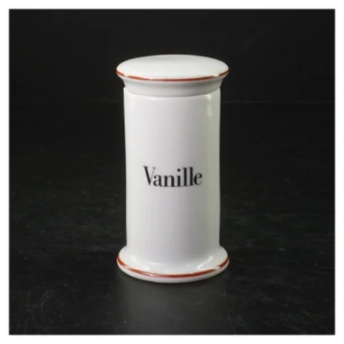 Krydderikrukke med låg, Vanille fra B&G (str. H. 11,5 cm. ø. 6,5 cm)