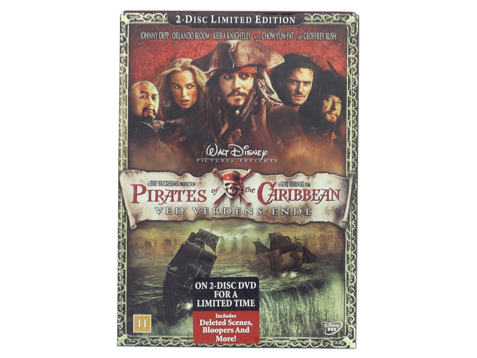 Pirates of the Caribbean: at World's End (Pirates of the Caribbean 3: ved Verdens Ende) med Johnny Depp (DVD)