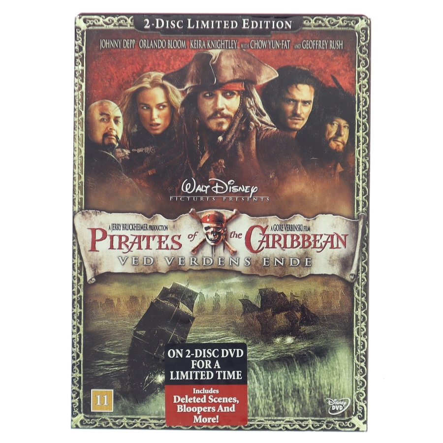 Pirates of the Caribbean: at World's End (Pirates of the Caribbean 3: ved Verdens Ende) med Johnny Depp (DVD)