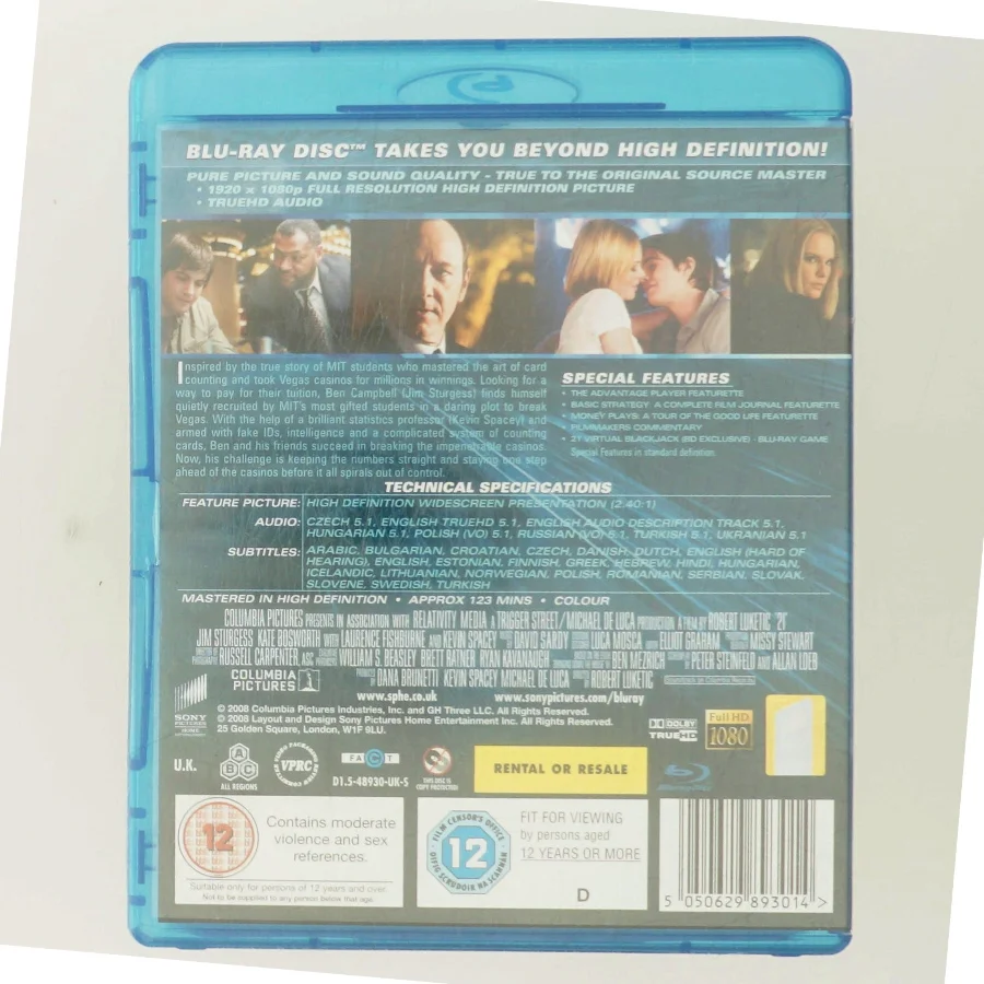 21 med Jim Sturgess (DVD)